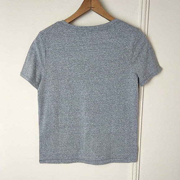 BP. Basic V-neck Tee Soft Heathered Gray Casual Short Sleeve T-shirt Size XS - Picture 6 of 8